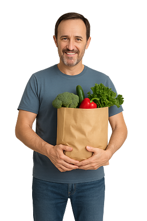 Man with Groceries