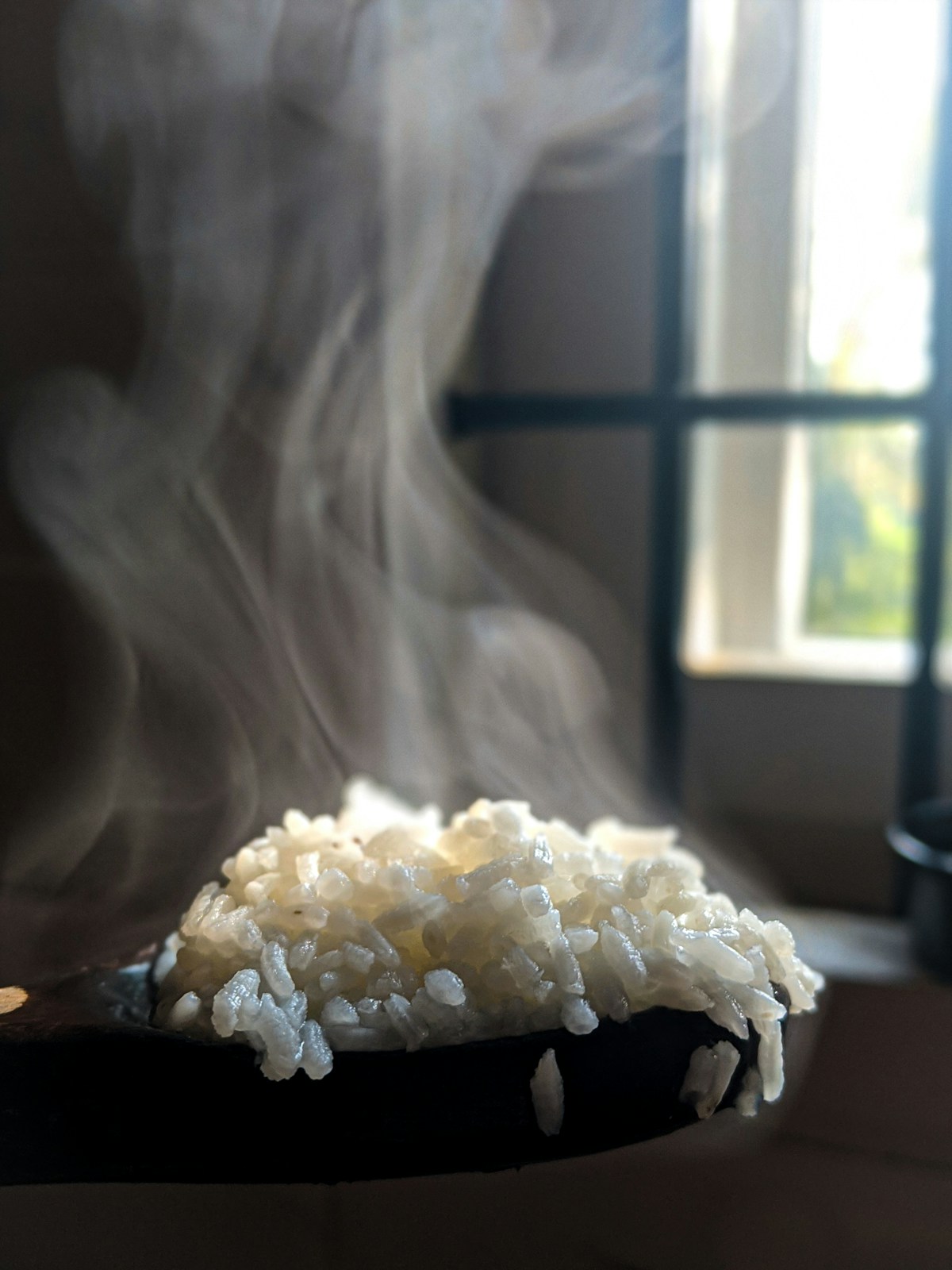 الأرز على البخار