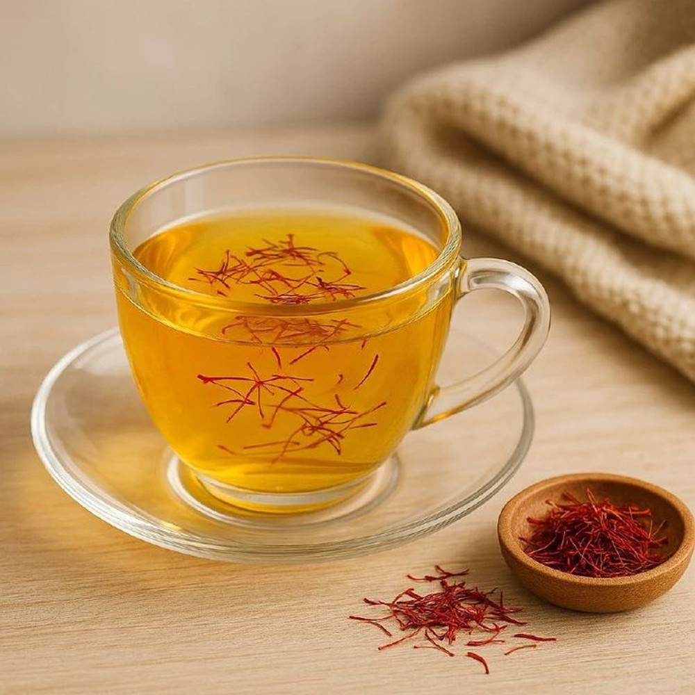 شاي بالزعفران