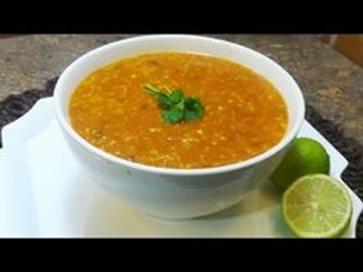 شوربة شوفان حمرا