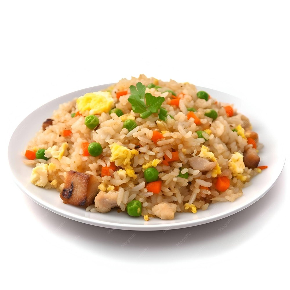 أرز مقلي بالدجاج