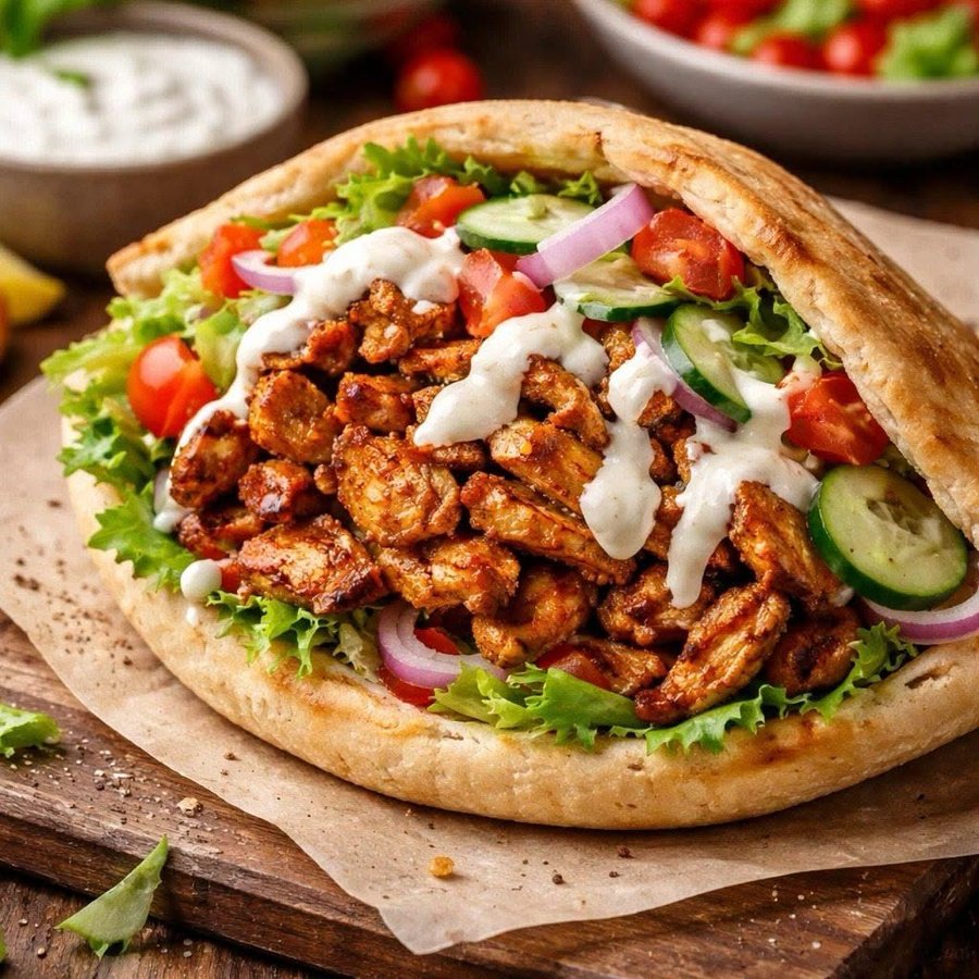 ساندويتش كباب الدجاج